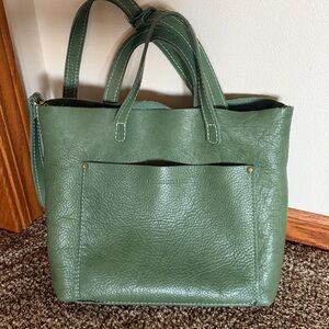 Portland Leather Eucalyptus Medium Size Tote.  EUC.  RARE, beautiful bag!